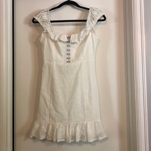 Cotton Eyelet Mini Dress